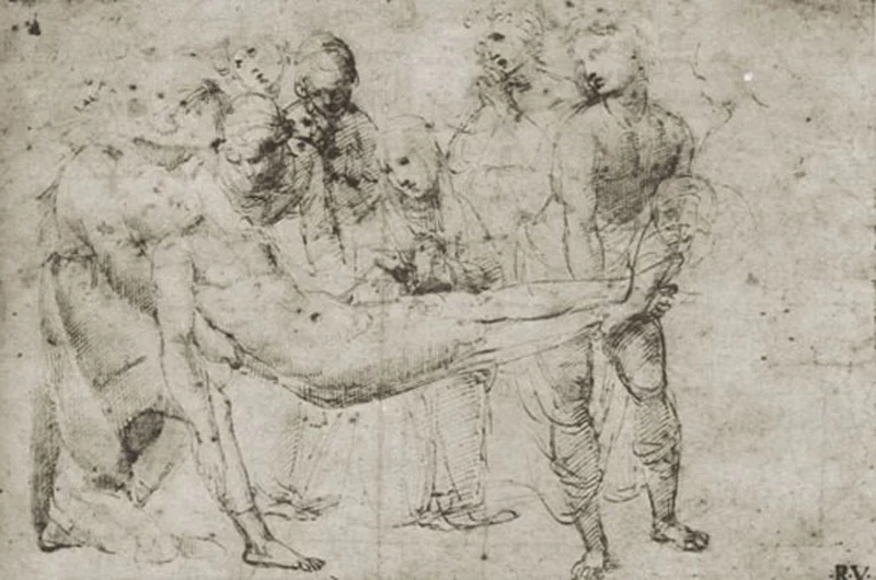 Sanzio - Studio per la Deposizione, Londra, British Museum